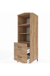 Kronos Dolap 3 Raflı 2 Çekmeceli 60x59x182 - S89M049V9C