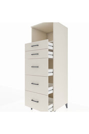 Kronos Dolap Tek Raflı 5 Çekmeceli 60x59x182 - S89M050V1C