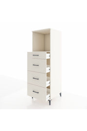 Kronos Dolap Tek Raflı 4 Çekmeceli 60x59x182 - S89M051V1C