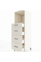 Kronos Dolap Tek Raflı 4 Çekmeceli 60x59x182 - S89M051V1C