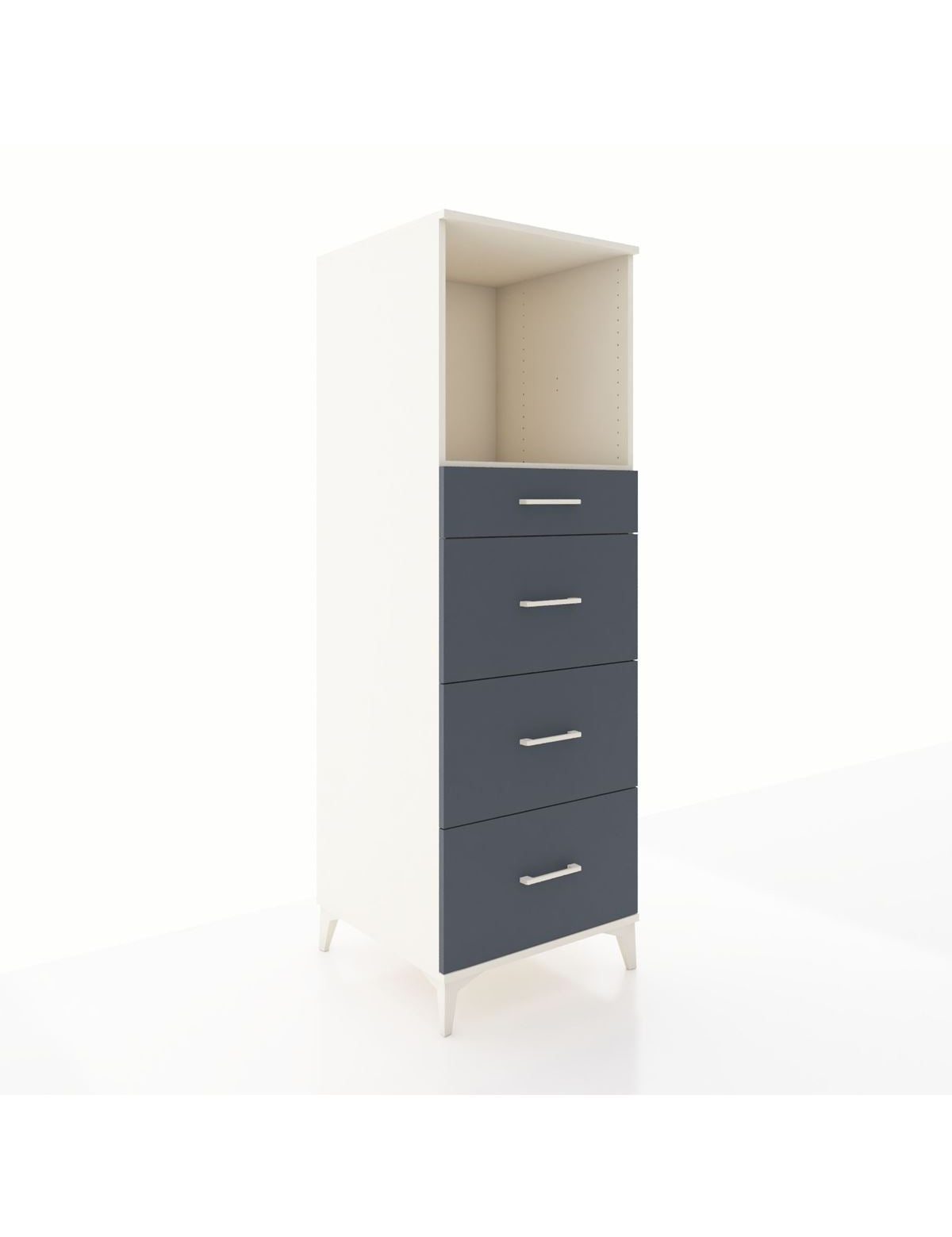 Kronos Dolap Tek Raflı 4 Çekmeceli 60x59x182 - S89M051V2C
