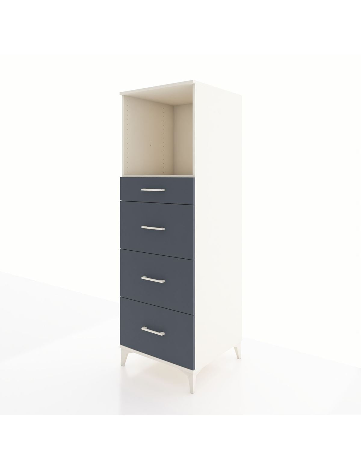 Kronos Dolap Tek Raflı 4 Çekmeceli 60x59x182 - S89M051V2C