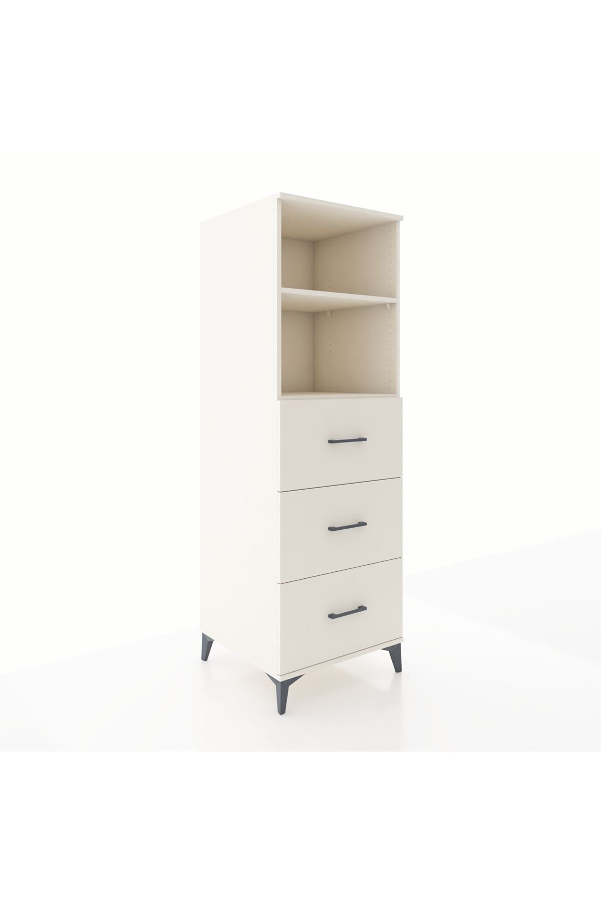 Kronos Dolap 2 Raflı 3 Çekmeceli 60x59x182 - S89M052V1C