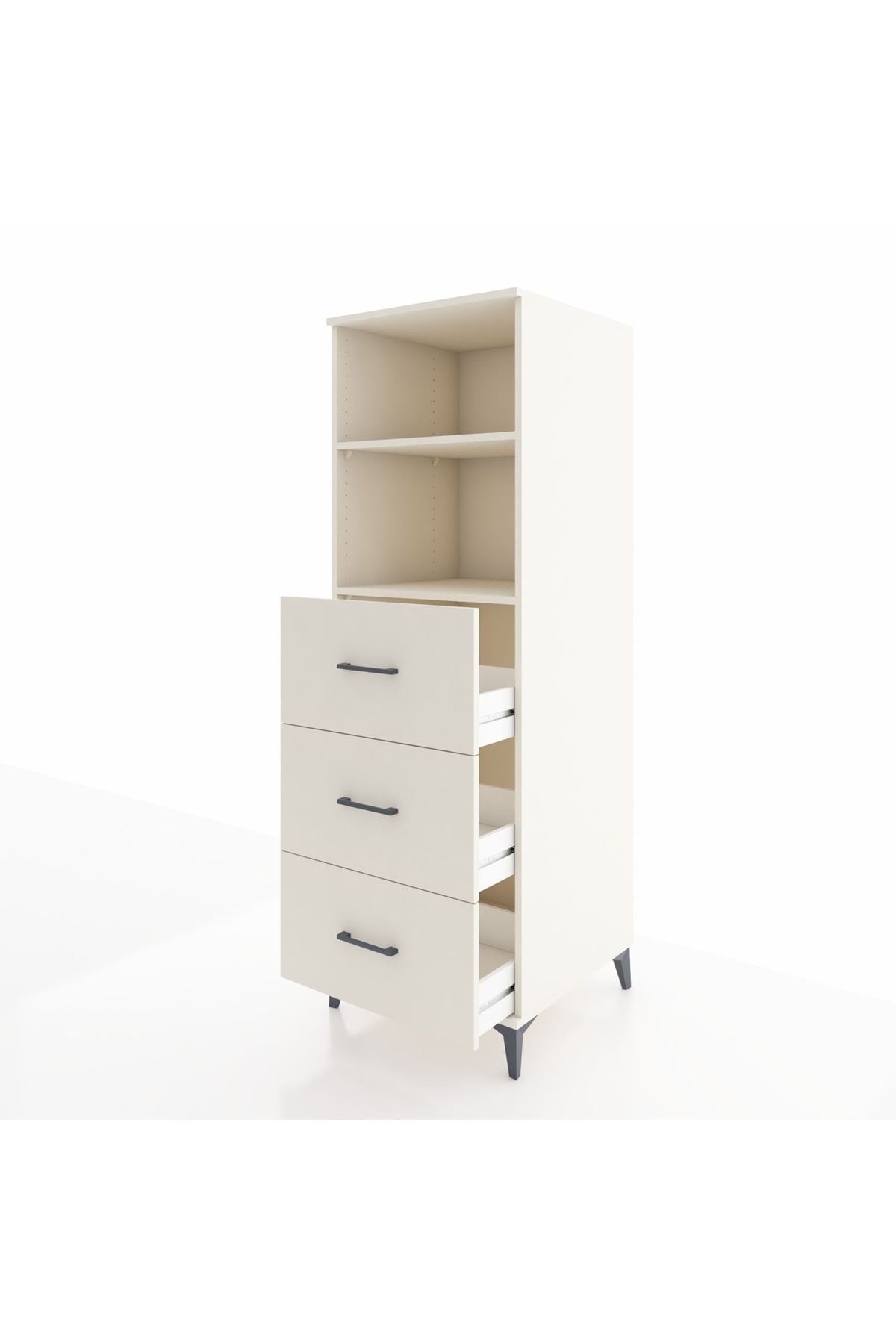 Kronos Dolap 2 Raflı 3 Çekmeceli 60x59x182 - S89M052V1C