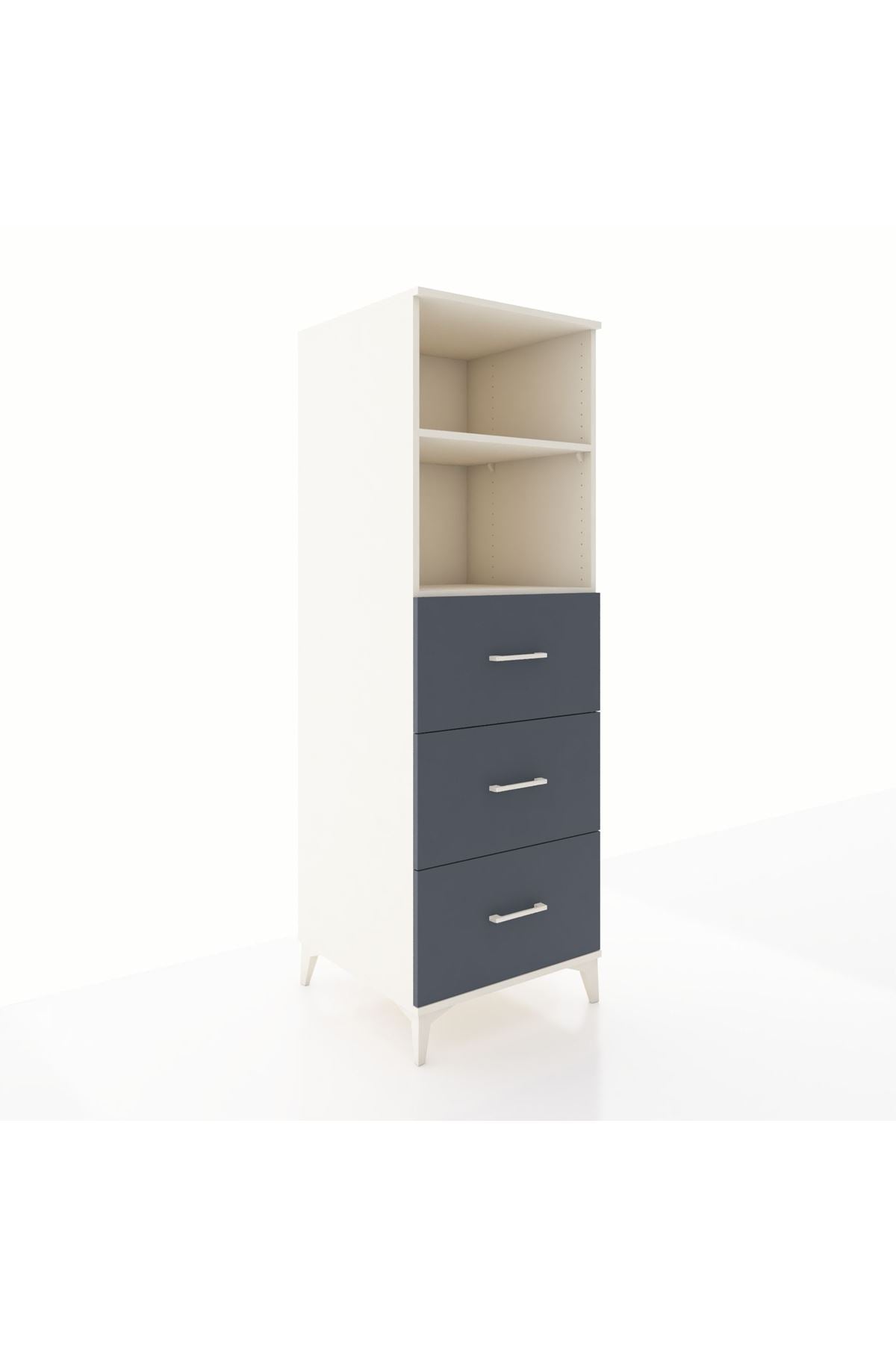 Kronos Dolap 2 Raflı 3 Çekmeceli 60x59x182 - S89M052V2C
