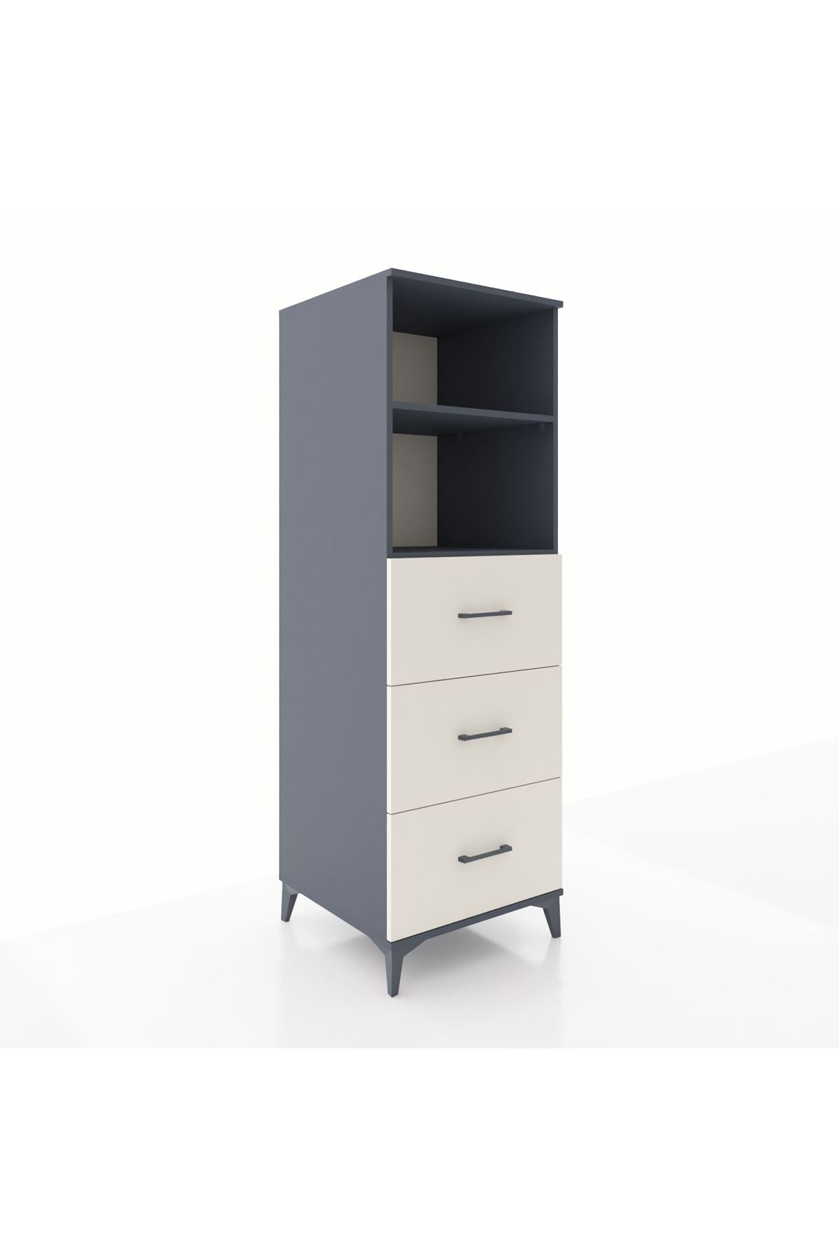 Kronos Dolap 2 Raflı 3 Çekmeceli 60x59x182 - S89M052V4C