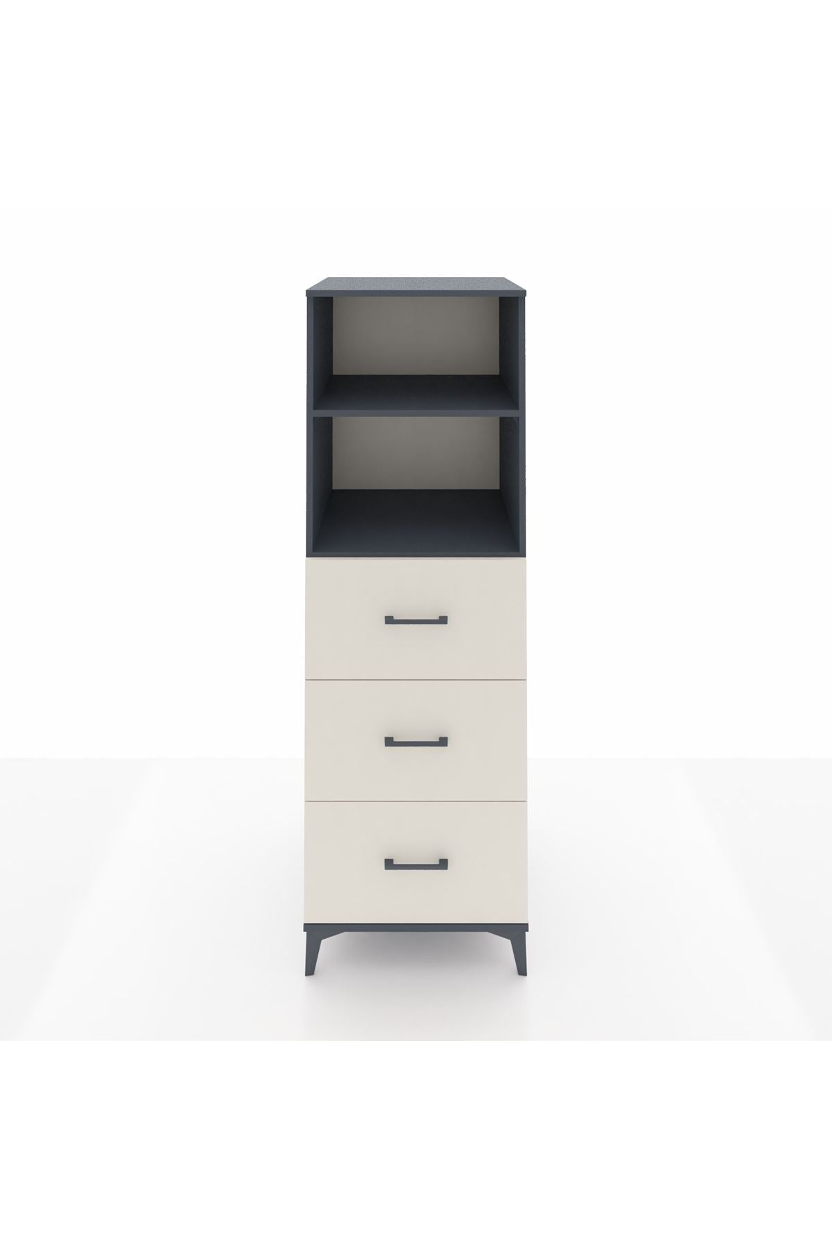 Kronos Dolap 2 Raflı 3 Çekmeceli 60x59x182 - S89M052V4C