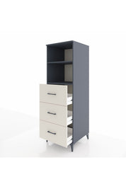 Kronos Dolap 2 Raflı 3 Çekmeceli 60x59x182 - S89M052V4C