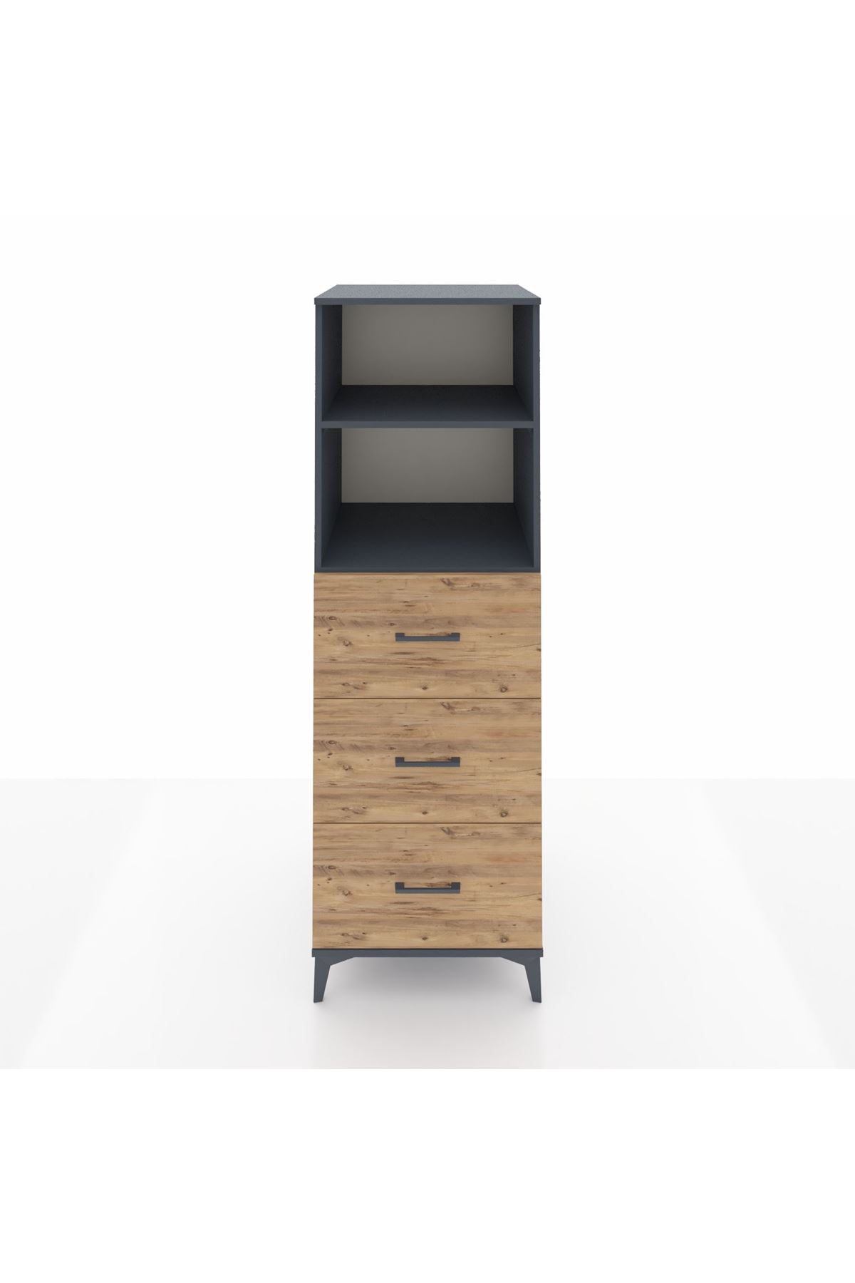 Kronos Dolap 2 Raflı 3 Çekmeceli 60x59x182 - S89M052V6C