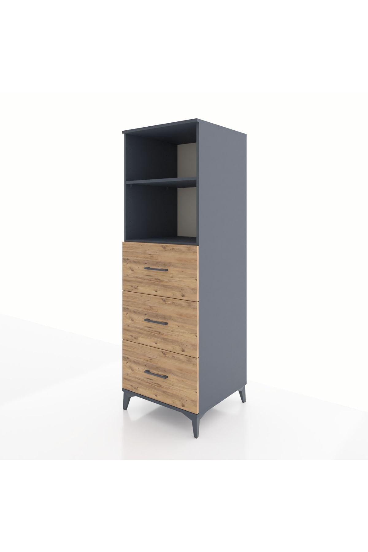 Kronos Dolap 2 Raflı 3 Çekmeceli 60x59x182 - S89M052V6C