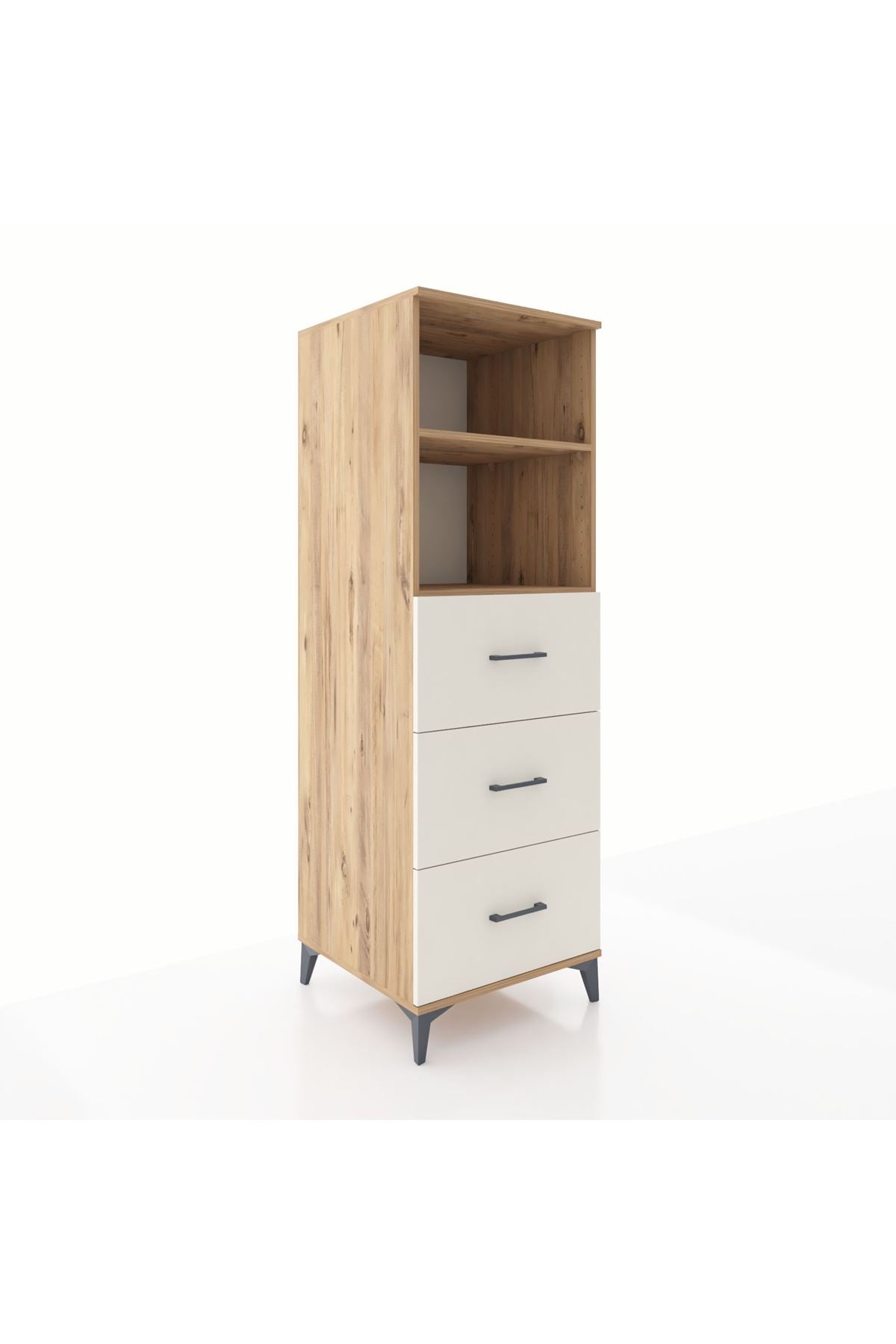 Kronos Dolap 2 Raflı 3 Çekmeceli 60x59x182 - S89M052V7C