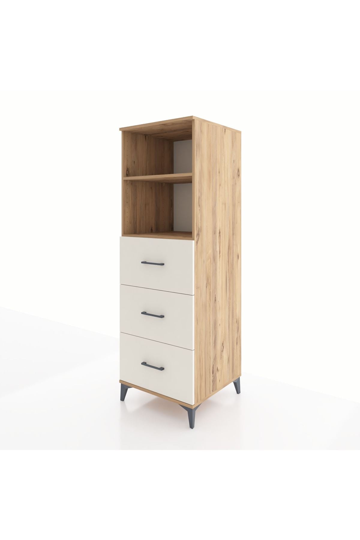 Kronos Dolap 2 Raflı 3 Çekmeceli 60x59x182 - S89M052V7C