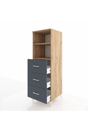 Kronos Dolap 2 Raflı 3 Çekmeceli 60x59x182 - S89M052V8C
