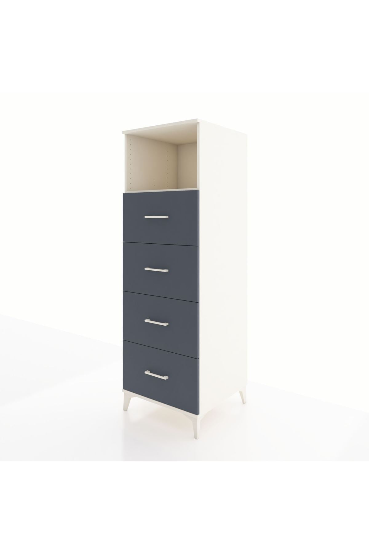 Kronos Dolap Tek Raflı 4 Çekmeceli 60x59x182 - S89M053V2C