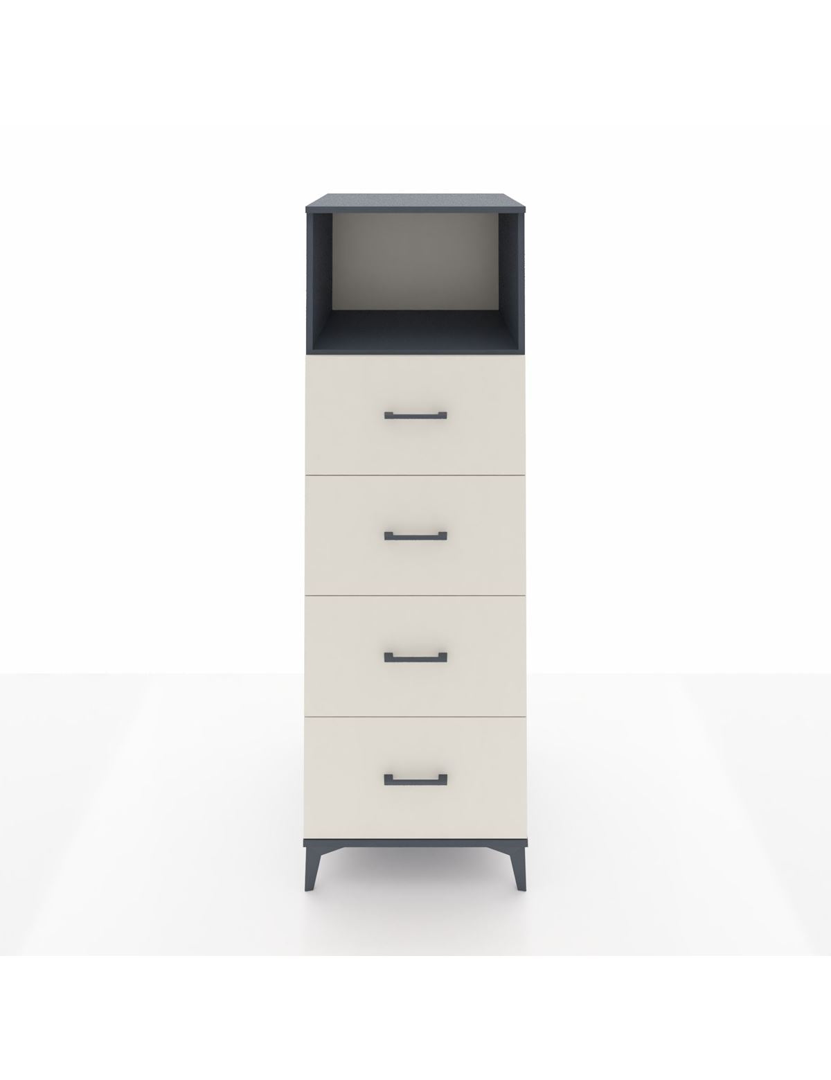 Kronos Dolap Tek Raflı 4 Çekmeceli 60x59x182 - S89M053V4C