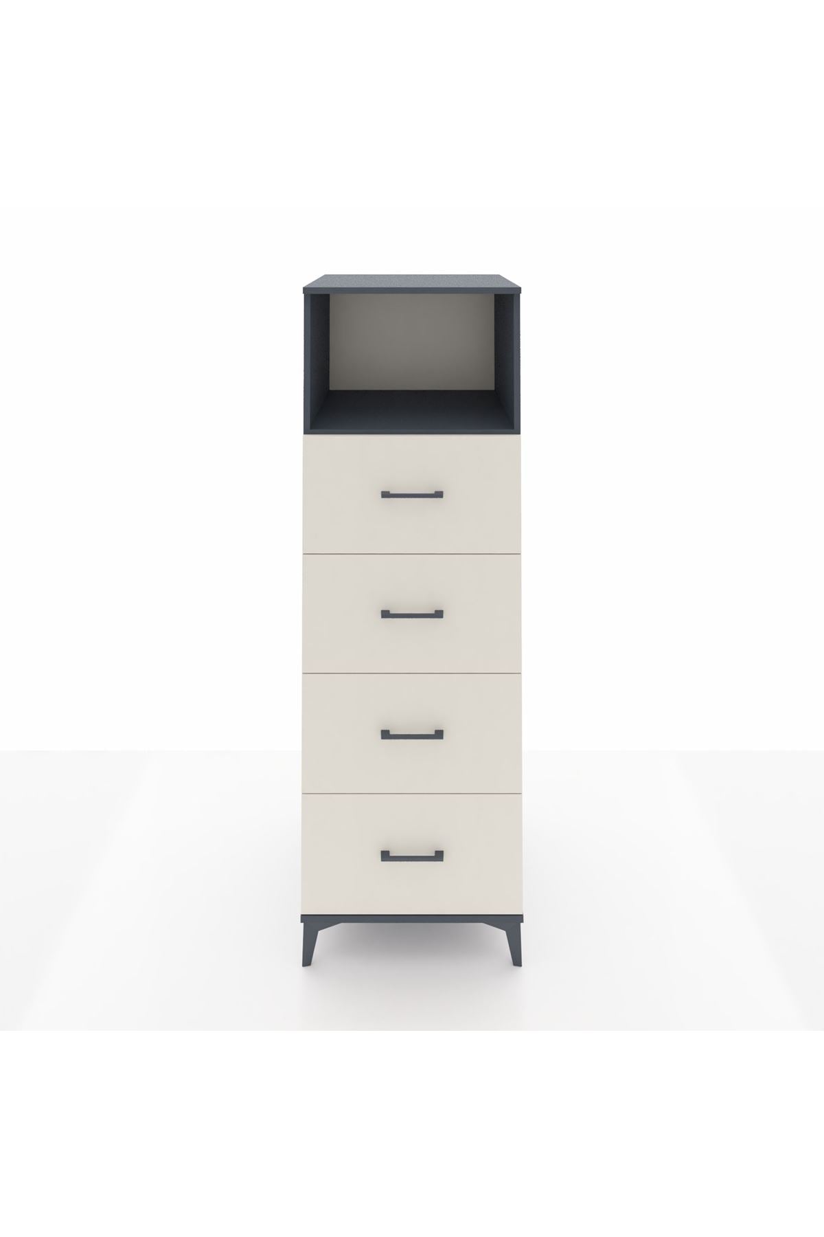 Kronos Dolap Tek Raflı 4 Çekmeceli 60x59x182 - S89M053V4C