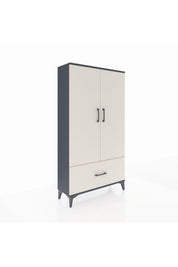 Arges Dolap 3 Raflı Tek Çekmeceli 2 Kapaklı 88x30x163 - S21M001V4A