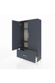Arges Dolap 3 Raflı Tek Çekmeceli 2 Kapaklı 88x30x163 - S21M001V5A