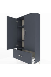 Arges Dolap 3 Raflı Tek Çekmeceli 2 Kapaklı 88x30x163 - S21M001V5A