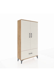 Arges Dolap 3 Raflı Tek Çekmeceli 2 Kapaklı 88x30x163 - S21M001V7A