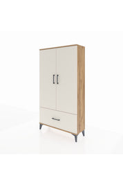 Arges Dolap 3 Raflı Tek Çekmeceli 2 Kapaklı 88x30x163 - S21M001V7A