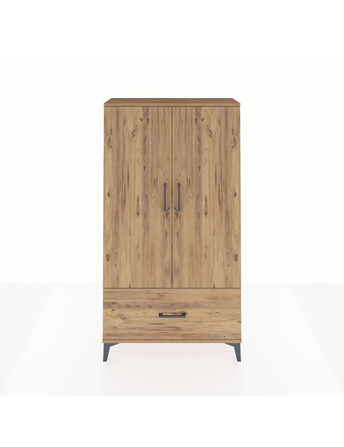 Arges Dolap 3 Raflı Tek Çekmeceli 2 Kapaklı 88x30x163 - S21M001V9A