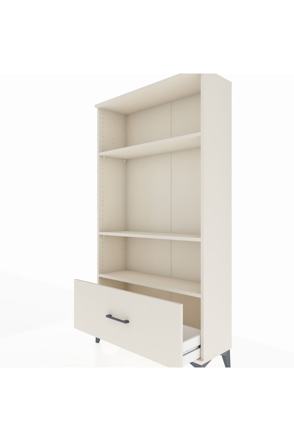 Arges Dolap 3 Raflı Tek Çekmeceli 88x30x163 - S21M002V1A