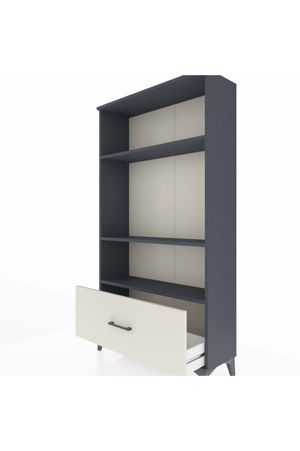 Arges Dolap 3 Raflı Tek Çekmeceli 88x30x163 - S21M002V4A