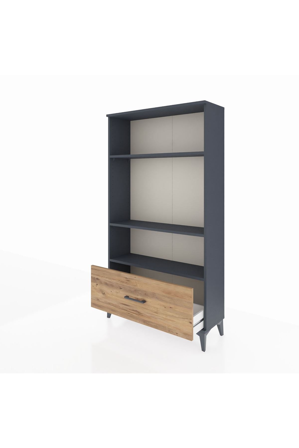 Arges Dolap 3 Raflı Tek Çekmeceli 88x30x163 - S21M002V6A