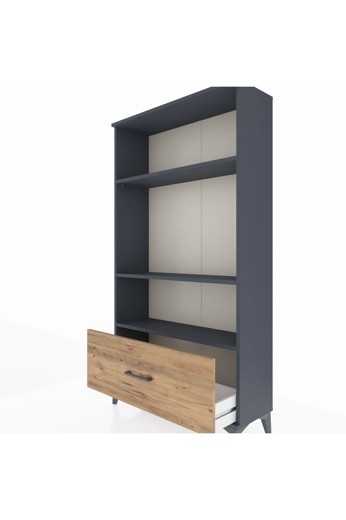 Arges Dolap 3 Raflı Tek Çekmeceli 88x30x163 - S21M002V6A
