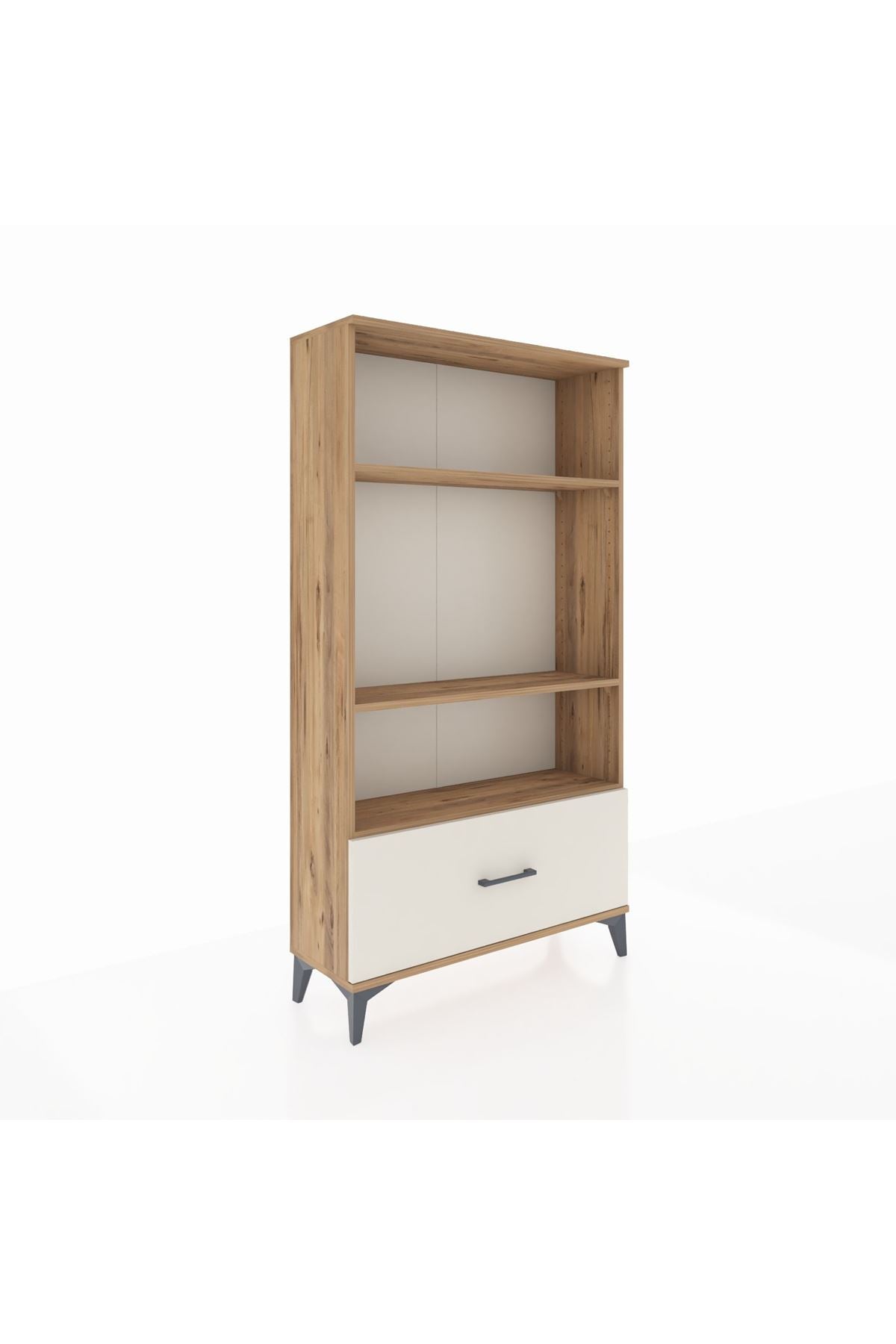 Arges Dolap 3 Raflı Tek Çekmeceli 88x30x163 - S21M002V7A