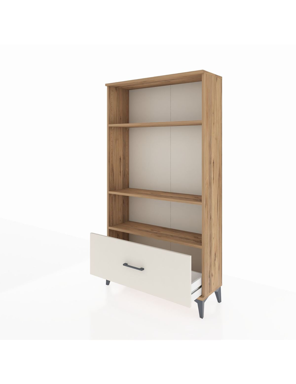 Arges Dolap 3 Raflı Tek Çekmeceli 88x30x163 - S21M002V7A