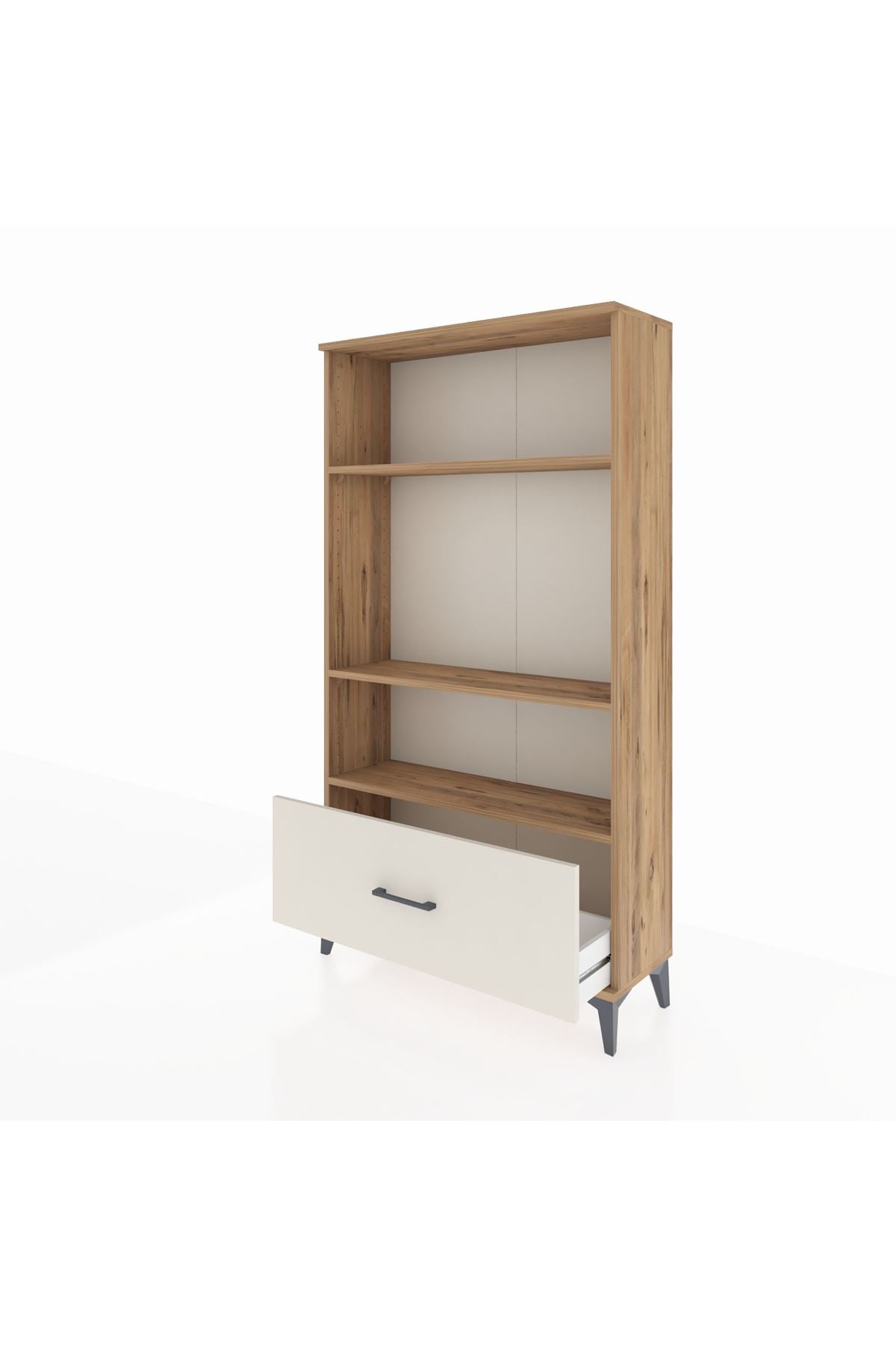 Arges Dolap 3 Raflı Tek Çekmeceli 88x30x163 - S21M002V7A
