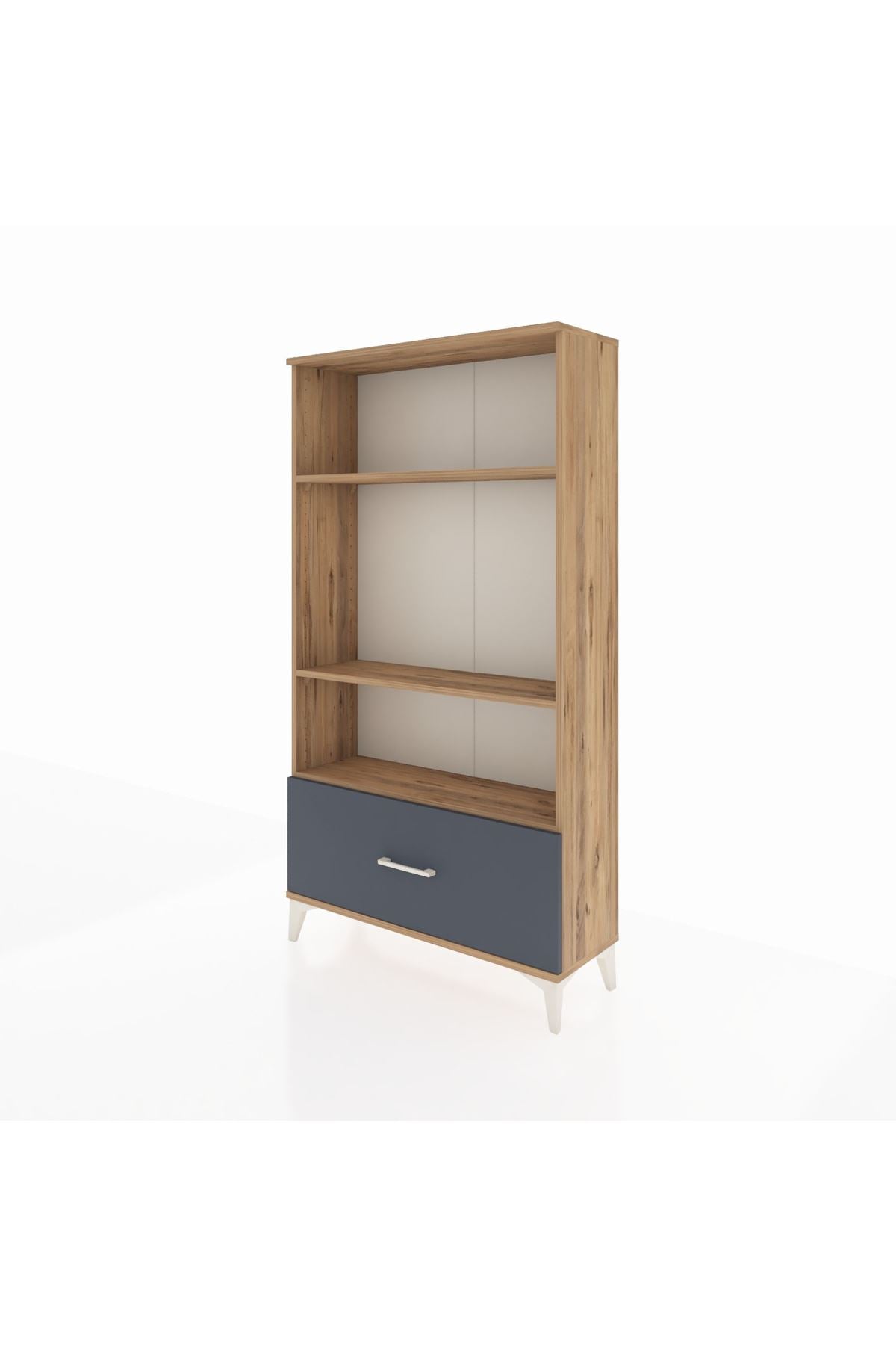 Arges Dolap 3 Raflı Tek Çekmeceli 88x30x163 - S21M002V8A