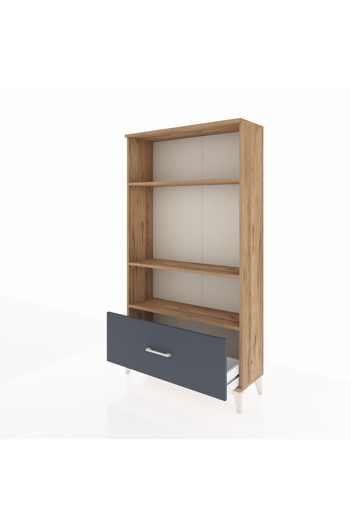 Arges Dolap 3 Raflı Tek Çekmeceli 88x30x163 - S21M002V8A