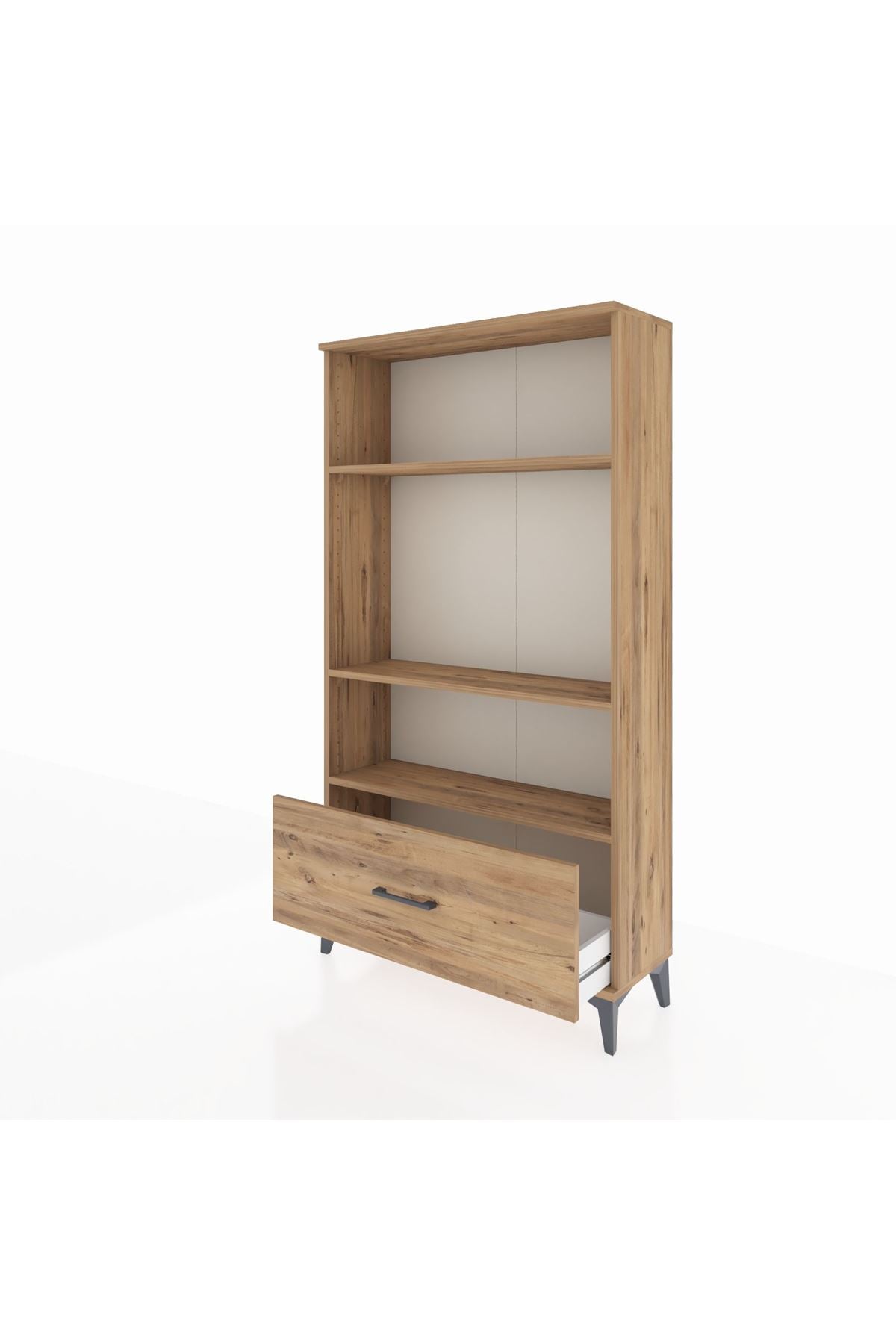 Arges Dolap 3 Raflı Tek Çekmeceli 88x30x163 - S21M002V9A