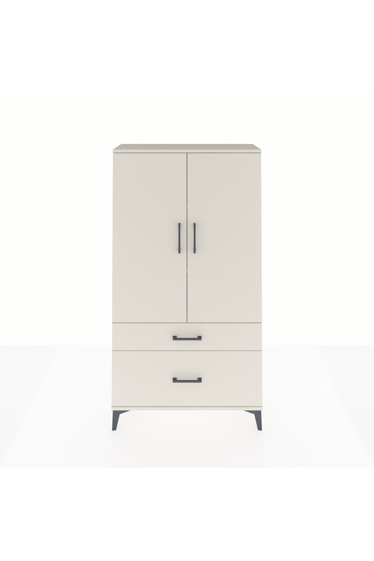 Arges Dolap 3 Raflı 2 Çekmeceli 2 Kapaklı 88x30x163 - S21M003V1A