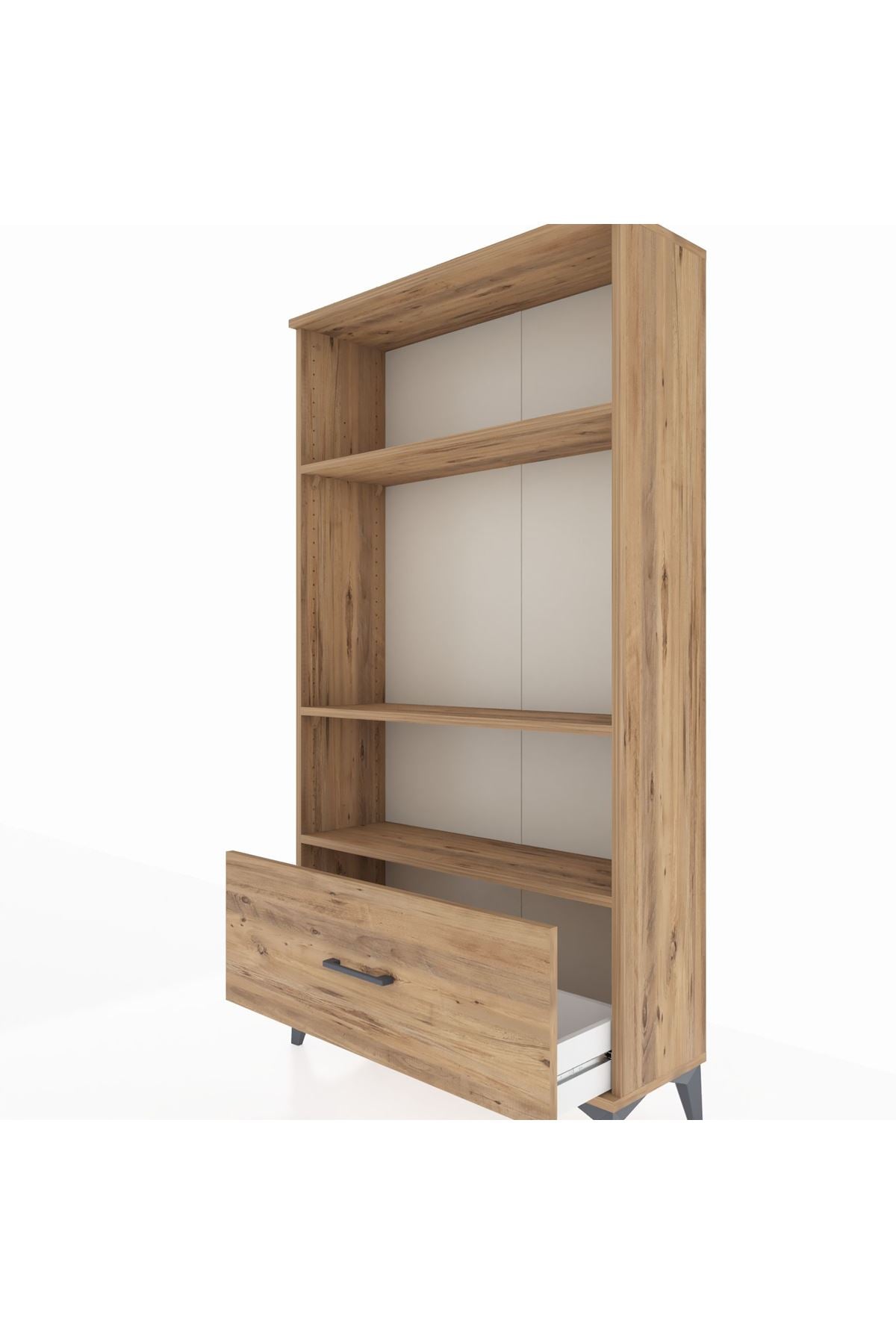 Arges Dolap 3 Raflı Tek Çekmeceli 88x30x163 - S21M002V9A