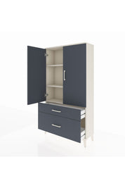 Arges Dolap 3 Raflı 2 Çekmeceli 2 Kapaklı 88x30x163 - S21M003V2A