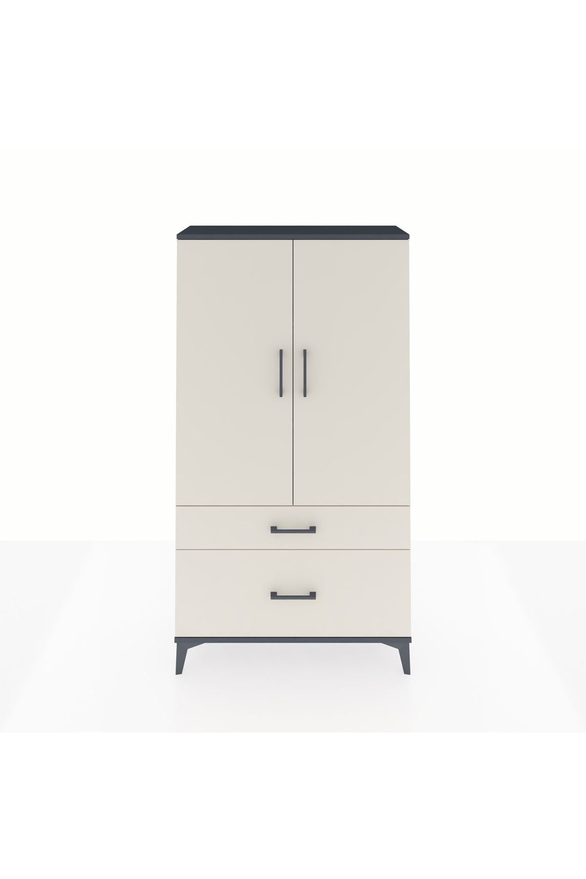 Arges Dolap 3 Raflı 2 Çekmeceli 2 Kapaklı 88x30x163 - S21M003V4A