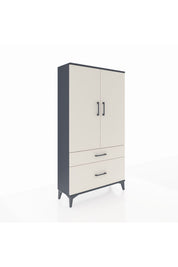 Arges Dolap 3 Raflı 2 Çekmeceli 2 Kapaklı 88x30x163 - S21M003V4A