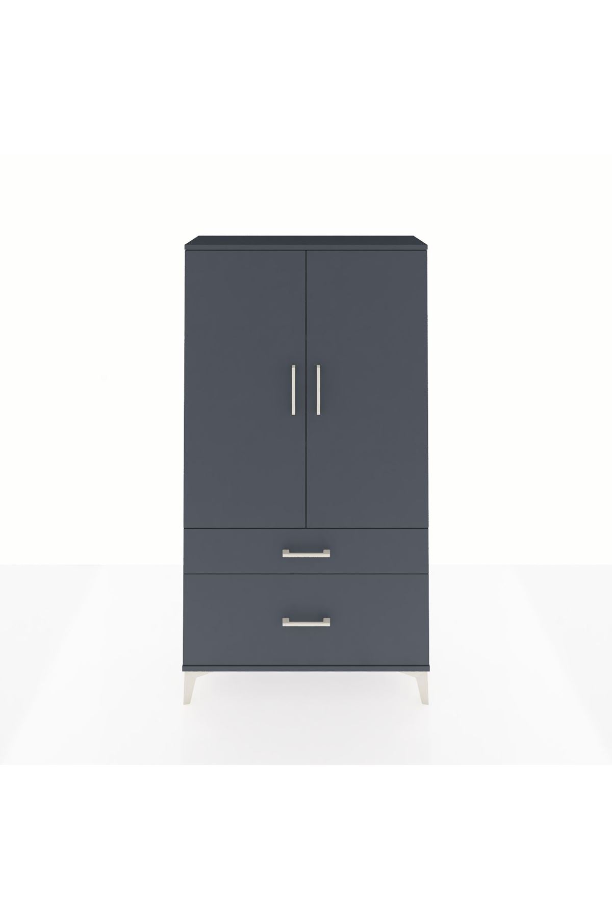 Arges Dolap 3 Raflı 2 Çekmeceli 2 Kapaklı 88x30x163 - S21M003V5A