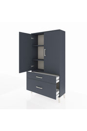 Arges Dolap 3 Raflı 2 Çekmeceli 2 Kapaklı 88x30x163 - S21M003V5A
