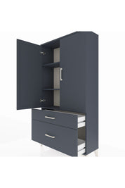 Arges Dolap 3 Raflı 2 Çekmeceli 2 Kapaklı 88x30x163 - S21M003V5A
