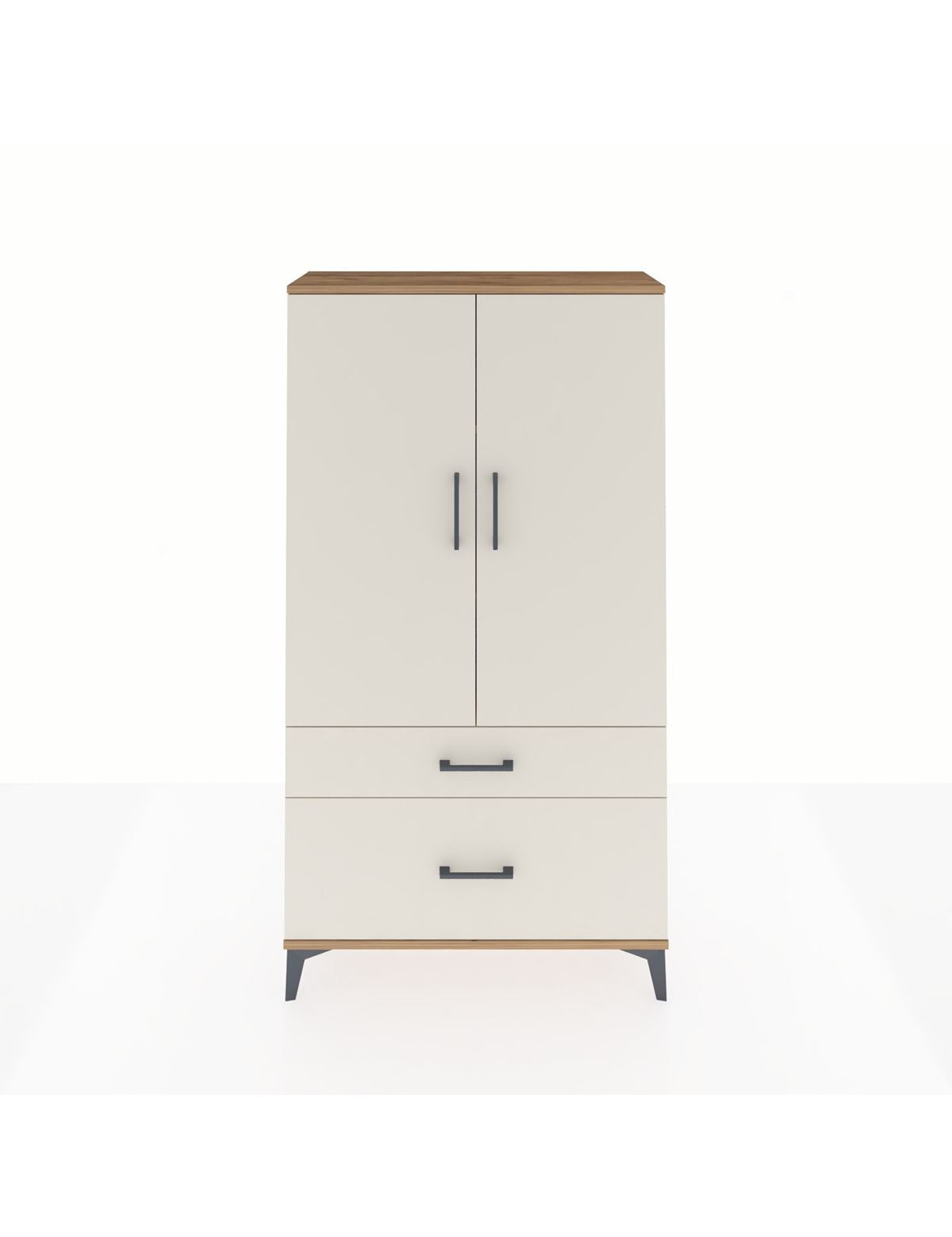 Arges Dolap 3 Raflı 2 Çekmeceli 2 Kapaklı 88x30x163 - S21M003V7A