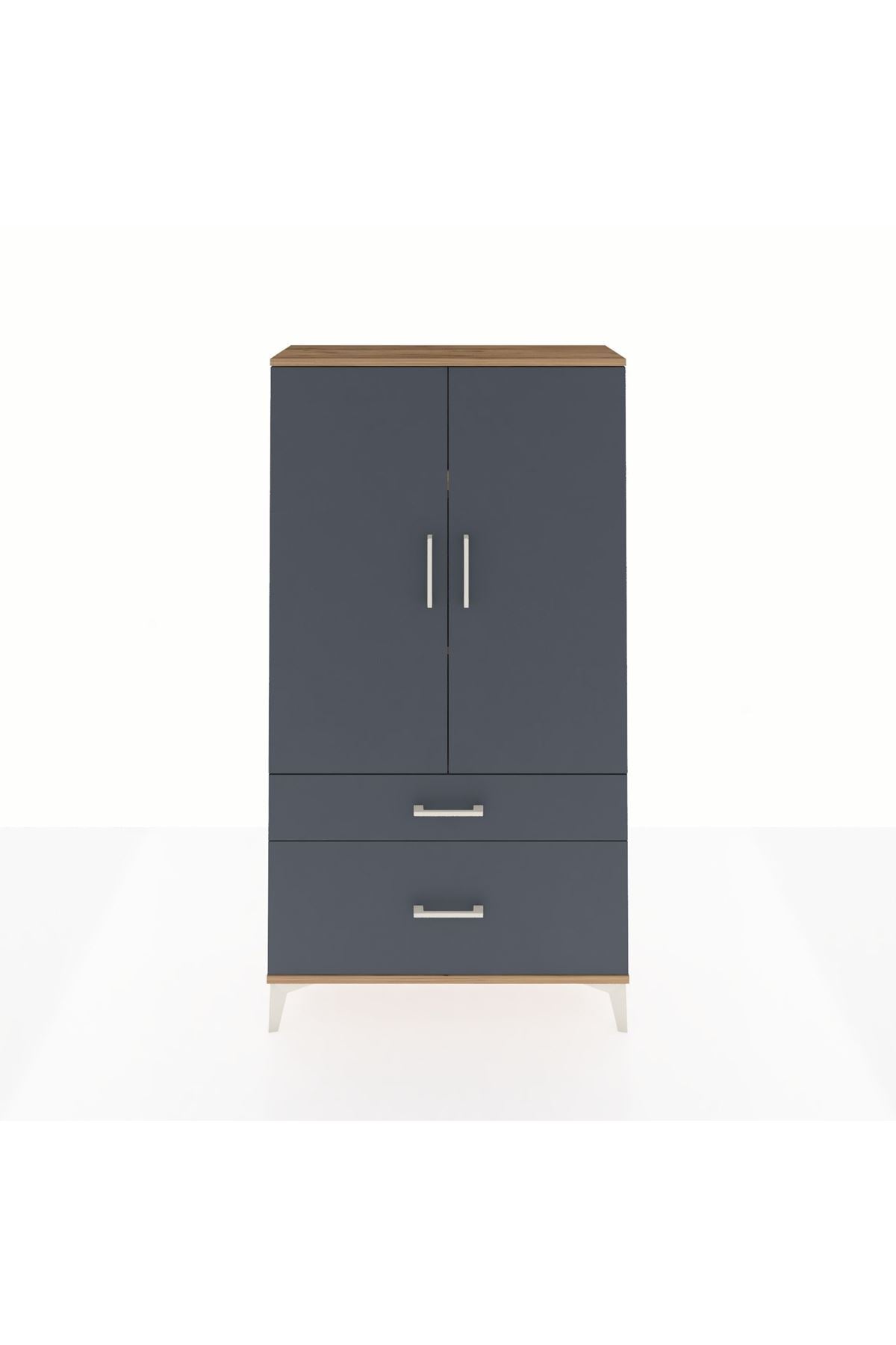 Arges Dolap 3 Raflı 2 Çekmeceli 2 Kapaklı 88x30x163 - S21M003V8A