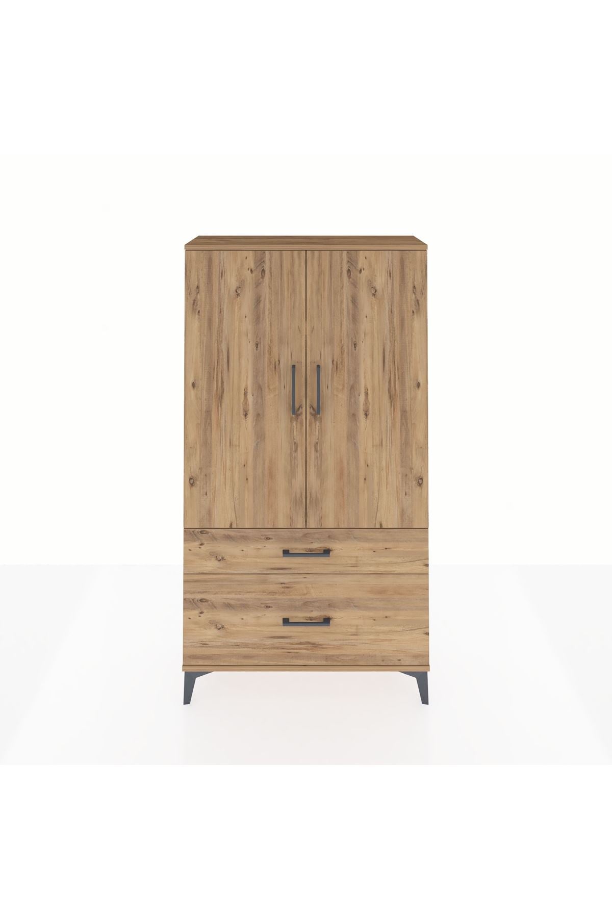 Arges Dolap 3 Raflı 2 Çekmeceli 2 Kapaklı 88x30x163 - S21M003V9A