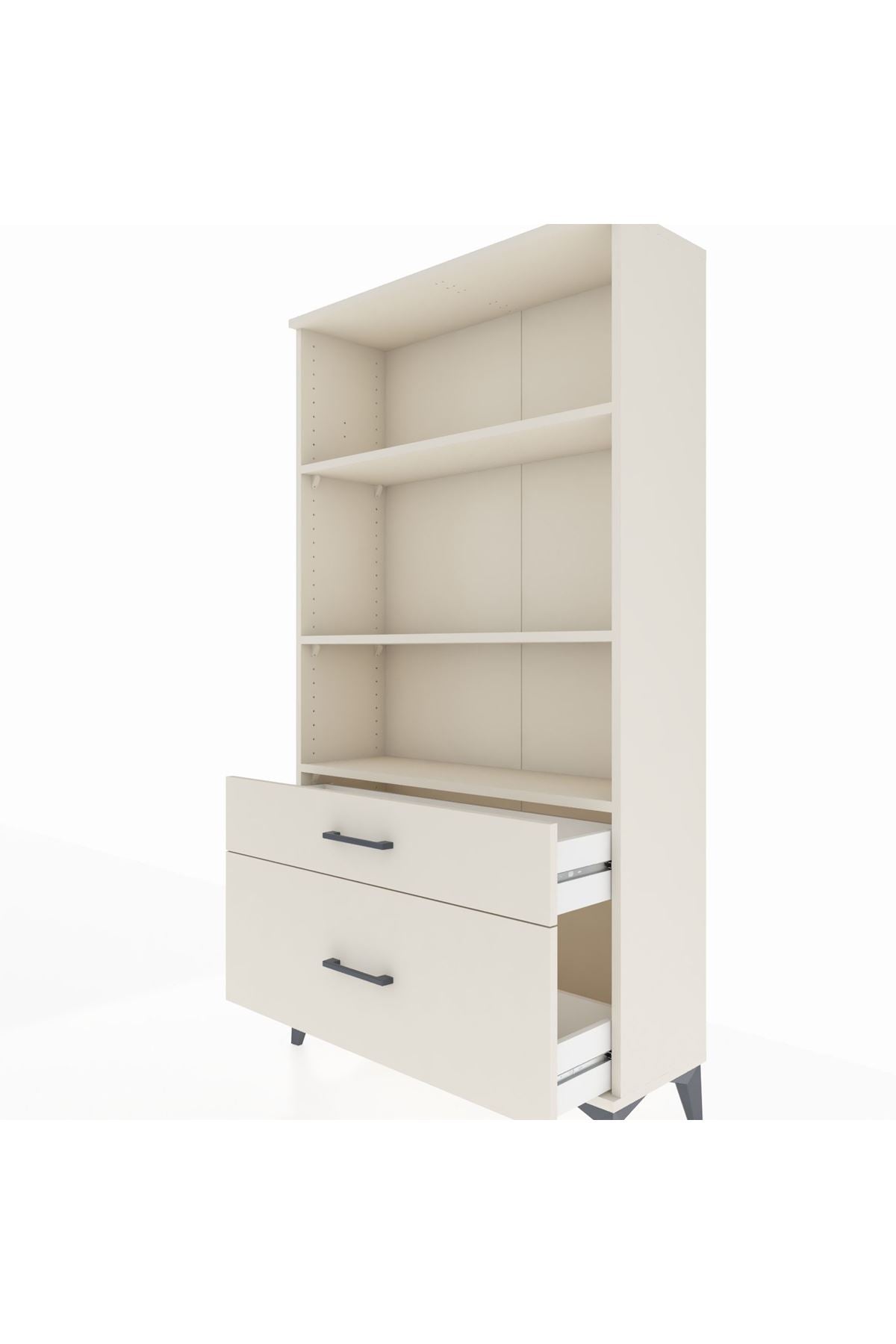 Arges Dolap 3 Raflı 2 Çekmeceli 88x30x163 - S21M004V1A