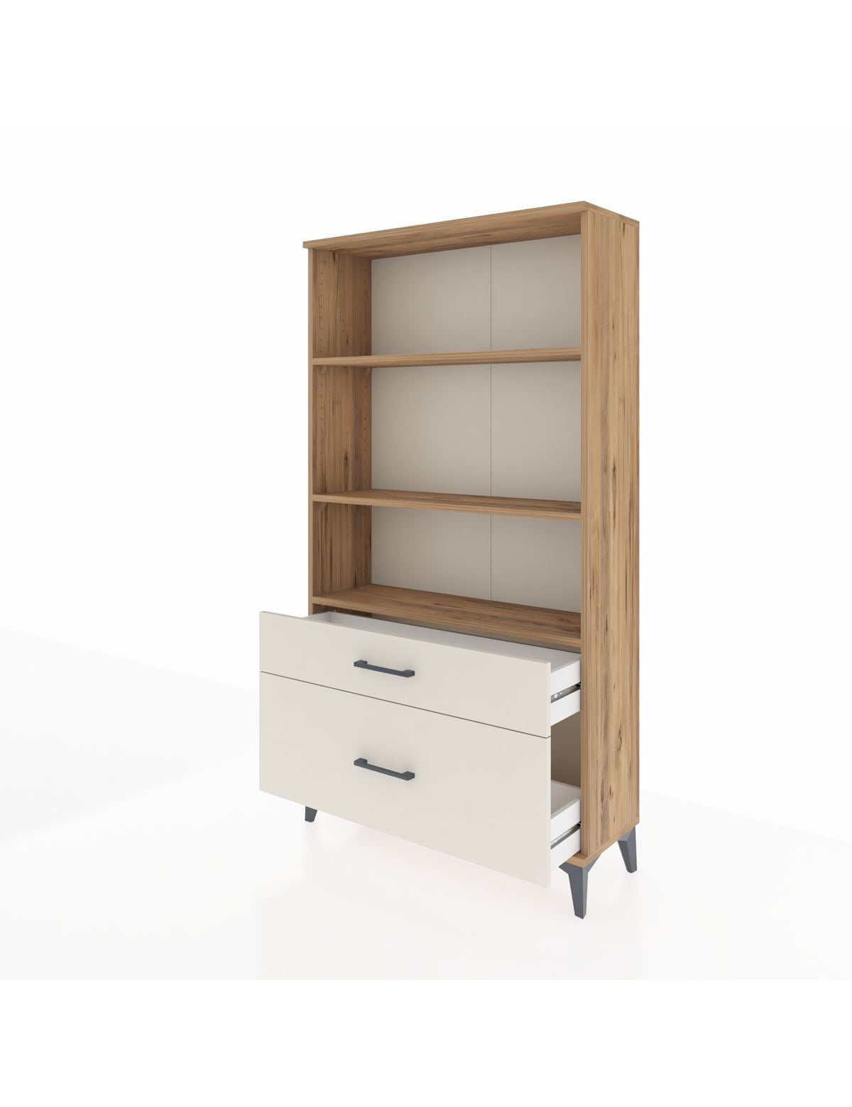 Arges Dolap 3 Raflı 2 Çekmeceli 88x30x163 - S21M004V7A
