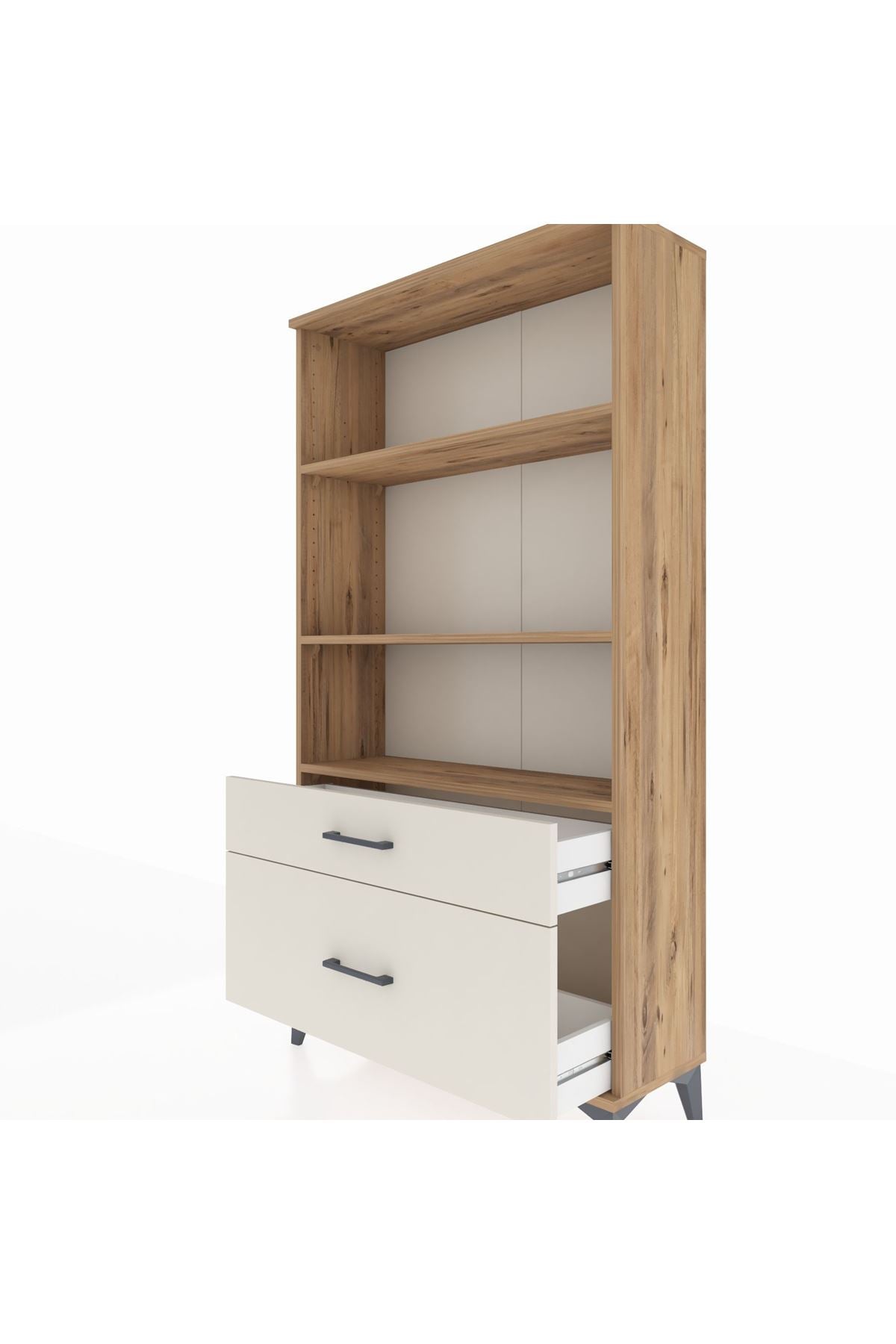 Arges Dolap 3 Raflı 2 Çekmeceli 88x30x163 - S21M004V7A